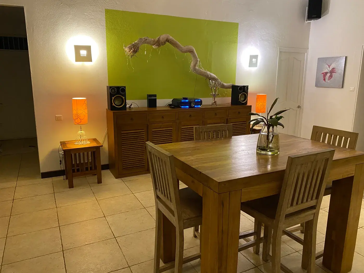 TV lounge with comfortable sofas and satellite TV